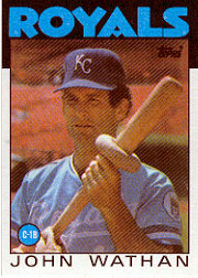 1986 Topps Baseball Cards      128     John Wathan